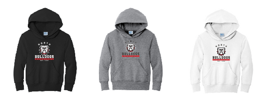 North Gwinnett Basketball Core Fleece Pullover Hooded Sweatshirt - Design 2 Youth