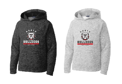 North Gwinnett Basketball PosiCharge Electric Heather Fleece Hooded Pullover - Design 2 Youth