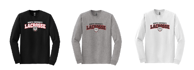 North Gwinnett  DryBlend 50 Cotton/50 Poly Long Sleeve T-Shirt Design 9 Adult