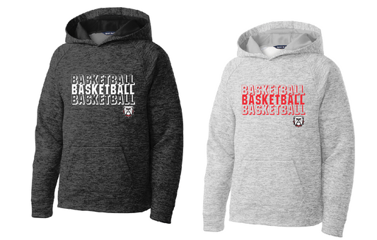 North Gwinnett Basketball PosiCharge Electric Heather Fleece Hooded Pullover - Design 1 Youth