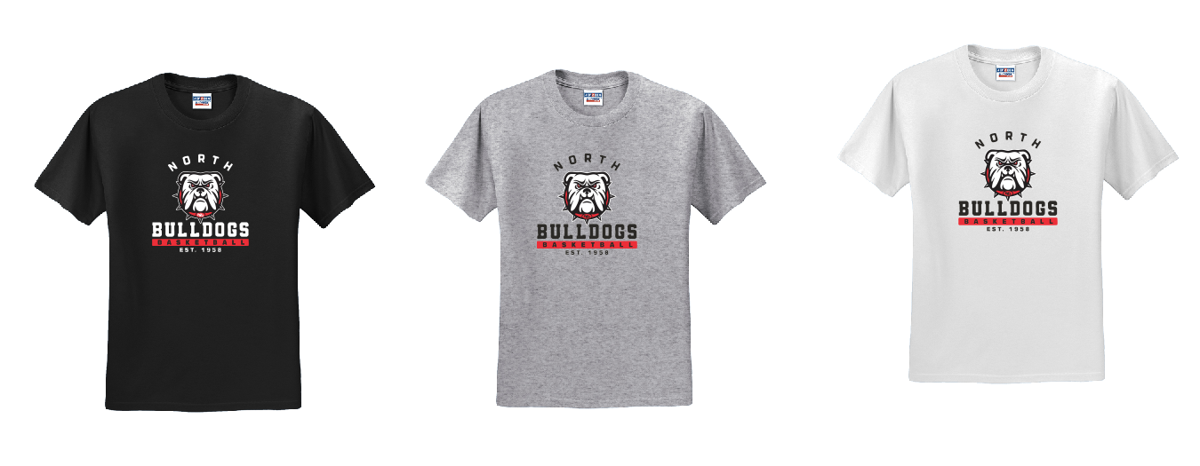 North Gwinnett Basketball Short Sleeve Performance Tshirt Design 2 Adult