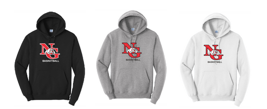 North Gwinnett Basketball Hoodie Design 3 - Adult