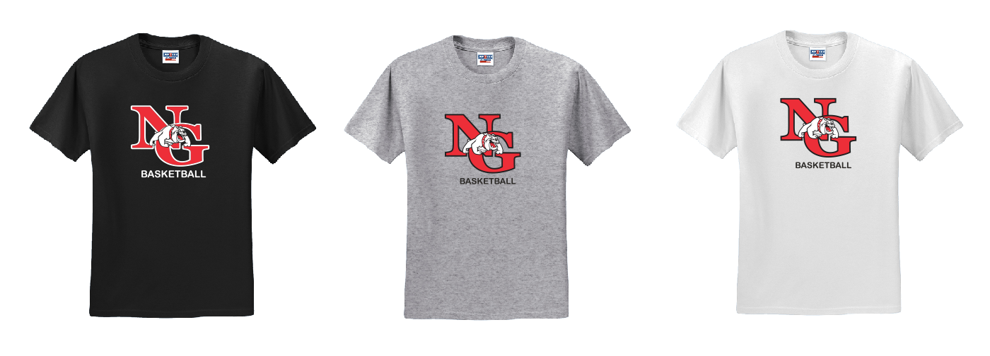 North Gwinnett Basketball Short Sleeve Performance Tshirt Design 3 Adult