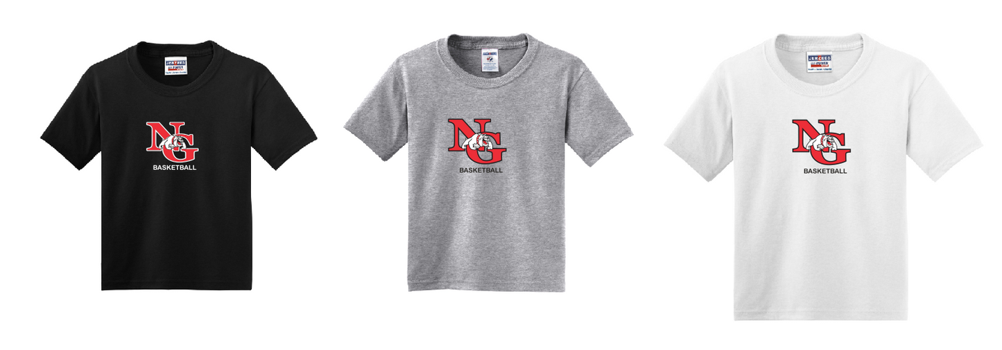 North Gwinnett Basketball 50/50 Cotton/Poly T-Shirt Design 3 Youth