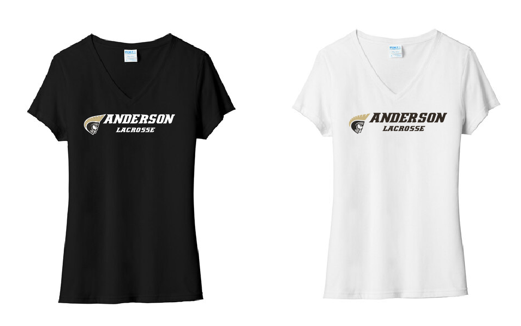 Anderson Port & Co Women's Tri-Blend V-Neck Tee - Design 1