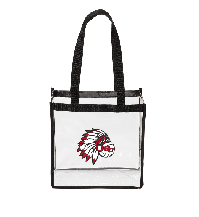 Stephens County Volleyball Clear Tote - Design 1