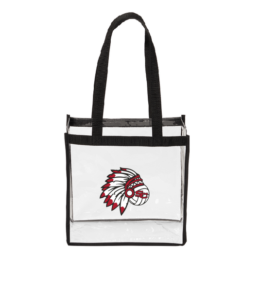 Stephens County Volleyball Clear Tote - Design 1