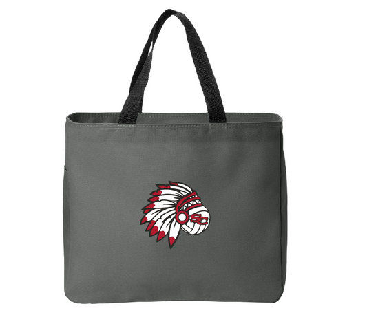 Stephens County Volleyball Charcoal Essential Tote - Design 1