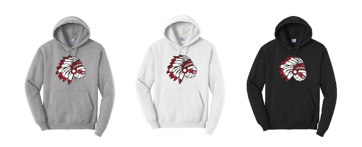 Stephens County Volleyball Hoodie Design 1 - ADULT