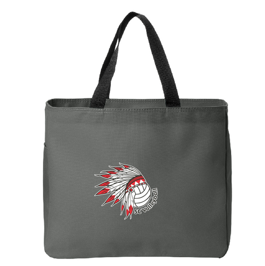 Stephens County Volleyball Charcoal Essential Tote - Design 2