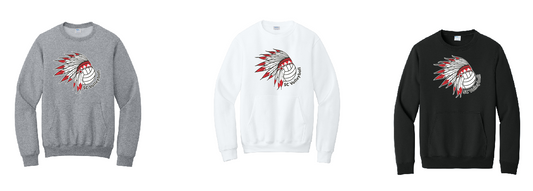 Stephens County Volleyball Heavy Crew with Pocket - Design 2 - ADULT