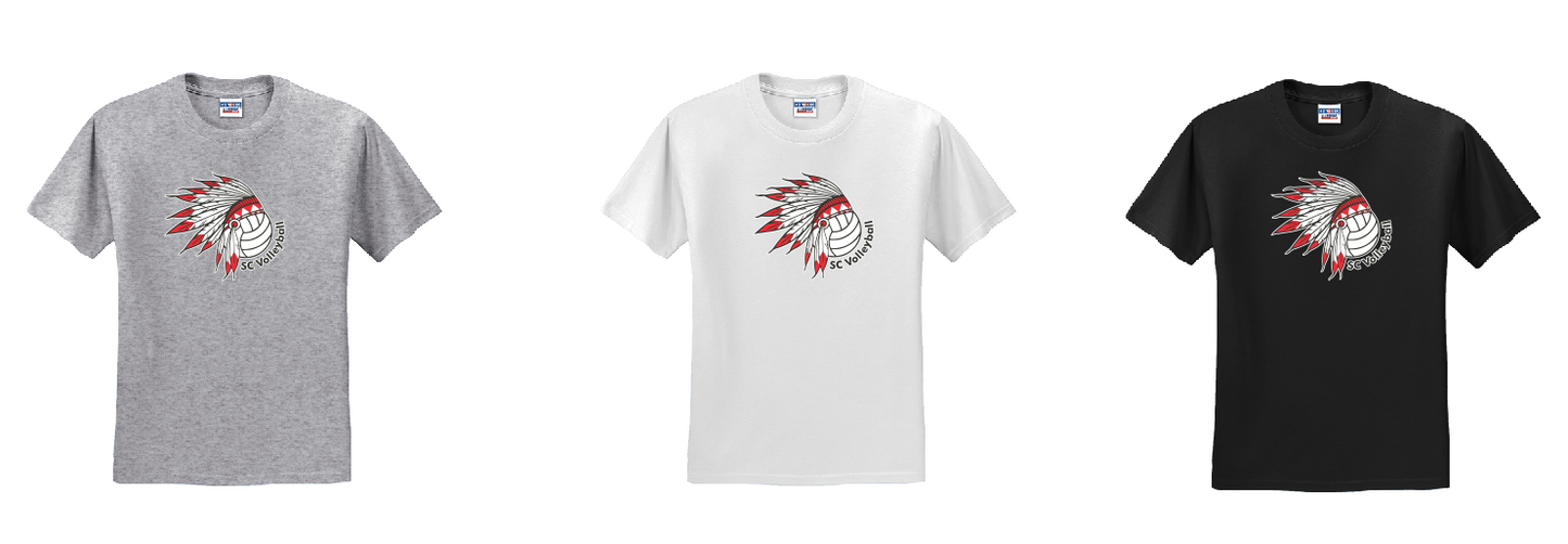 Stephens County Volleyball Short Sleeve performance Tshirt - Design 2 - ADULT