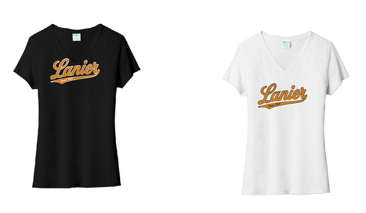 Lanier Dance Mom Port & Co Women's Tri-Blend V-Neck Tee