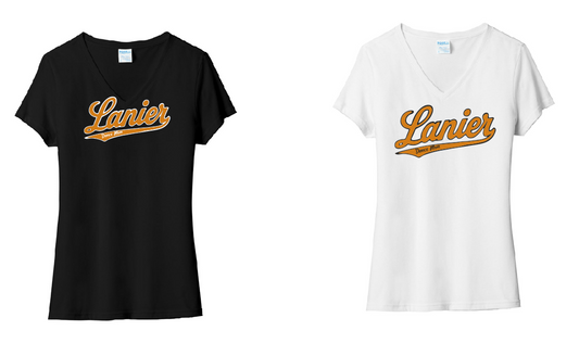 Lanier Dance Team Port & Co Women's Tri-Blend V-Neck Tee