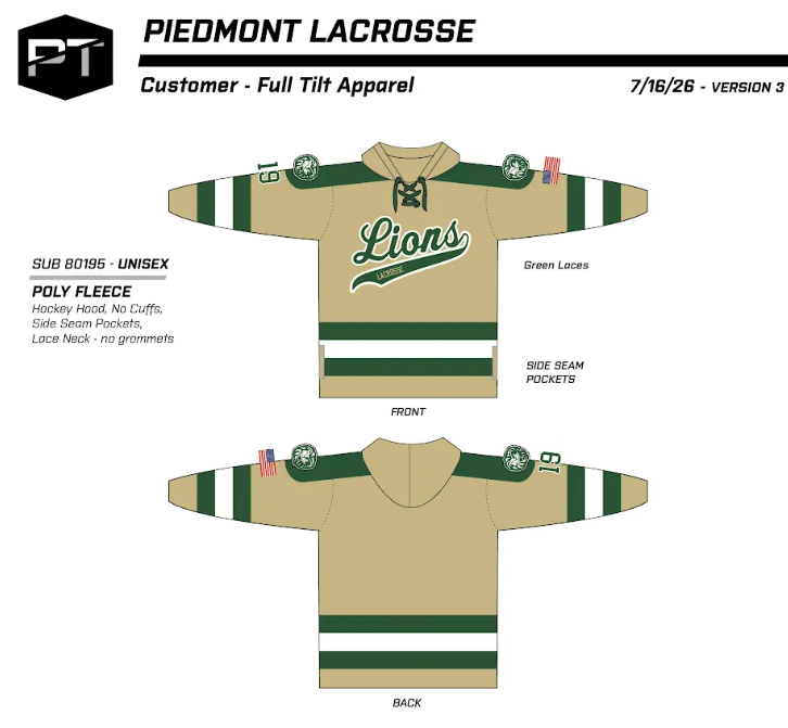 Piedmont Sublimated Hoodie