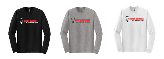 North Gwinnett  DryBlend 50 Cotton/50 Poly Long Sleeve T-Shirt Design 4 Adult
