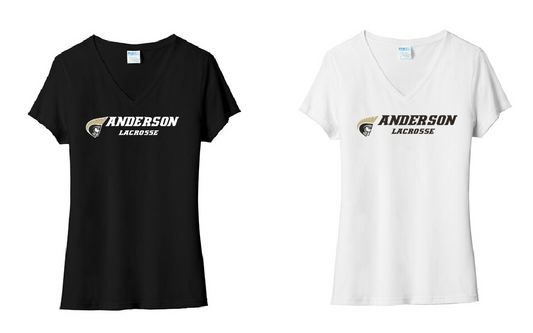 Anderson Port & Co Women's Tri-Blend V-Neck Tee - Design 1